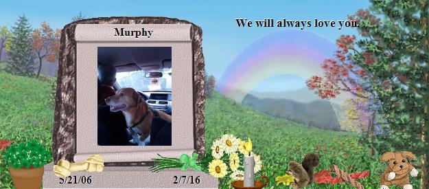 Murphy's Rainbow Bridge Pet Loss Memorial Residency Image