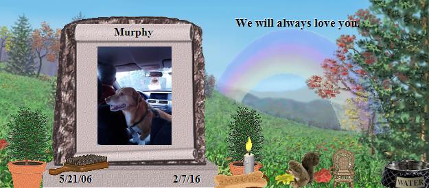 Murphy's Rainbow Bridge Pet Loss Memorial Residency Image