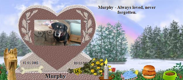 Murphy's Rainbow Bridge Pet Loss Memorial Residency Image