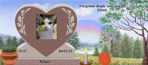 Murr's Rainbow Bridge Pet Loss Memorial Residency Image