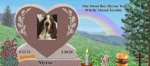 Myron's Rainbow Bridge Pet Loss Memorial Residency Image