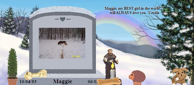 Maggie's Rainbow Bridge Pet Loss Memorial Residency Image