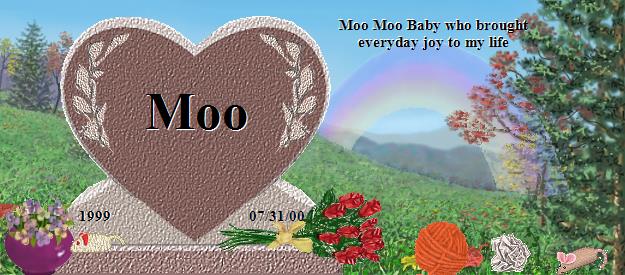 Moo's Rainbow Bridge Pet Loss Memorial Residency Image