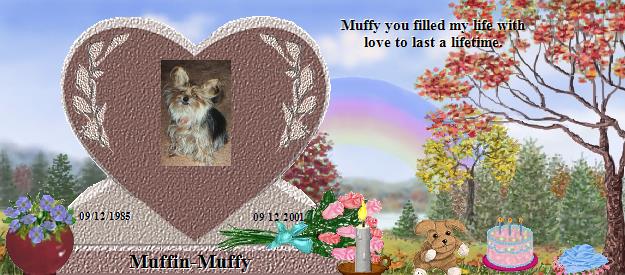 Muffin-Muffy's Rainbow Bridge Pet Loss Memorial Residency Image