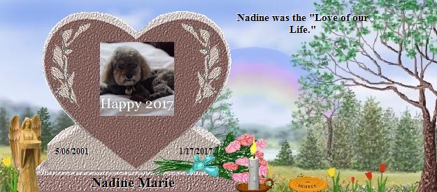 Nadine Marie's Rainbow Bridge Pet Loss Memorial Residency Image