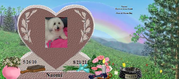 Naomi's Rainbow Bridge Pet Loss Memorial Residency Image