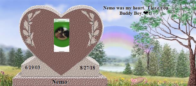 Nemo's Rainbow Bridge Pet Loss Memorial Residency Image