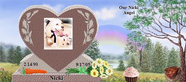 Nicki's Rainbow Bridge Pet Loss Memorial Residency Image