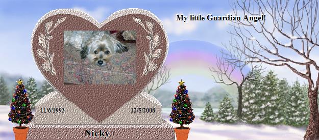 Nicky's Rainbow Bridge Pet Loss Memorial Residency Image