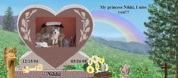 Nikki's Rainbow Bridge Pet Loss Memorial Residency Image