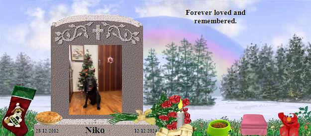 Niko's Rainbow Bridge Pet Loss Memorial Residency Image