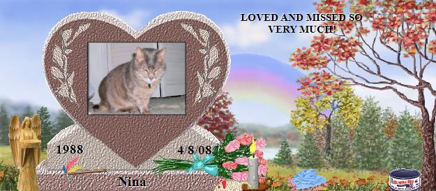 Nina's Rainbow Bridge Pet Loss Memorial Residency Image