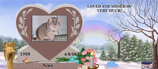 Nina's Rainbow Bridge Pet Loss Memorial Residency Image