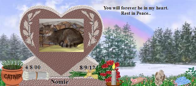 Nomie's Rainbow Bridge Pet Loss Memorial Residency Image