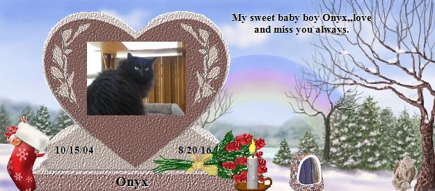 Onyx's Rainbow Bridge Pet Loss Memorial Residency Image