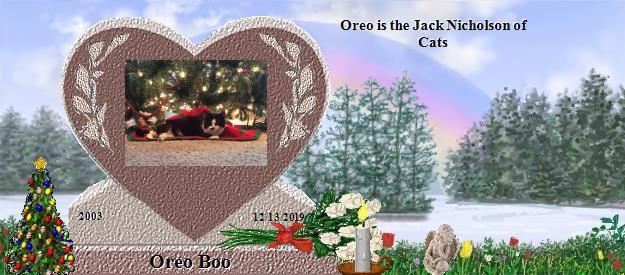 Oreo Boo's Rainbow Bridge Pet Loss Memorial Residency Image