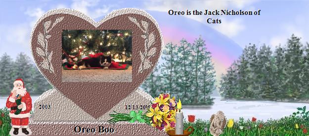 Oreo Boo's Rainbow Bridge Pet Loss Memorial Residency Image