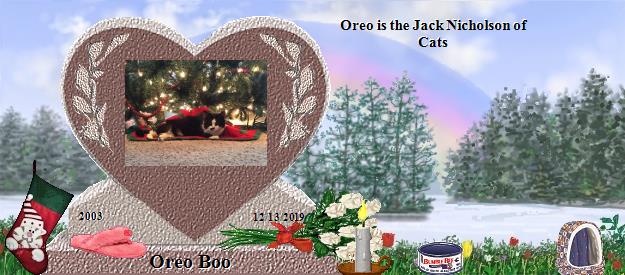 Oreo Boo's Rainbow Bridge Pet Loss Memorial Residency Image