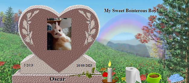 Oscar's Rainbow Bridge Pet Loss Memorial Residency Image