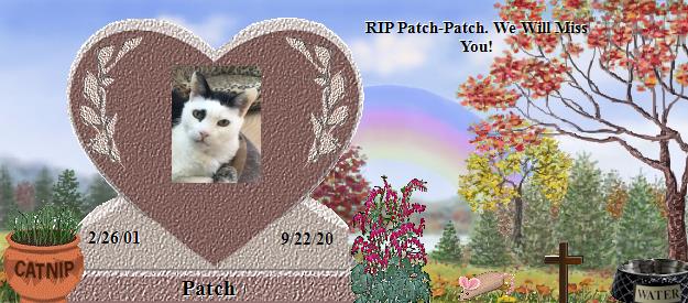 Patch's Rainbow Bridge Pet Loss Memorial Residency Image