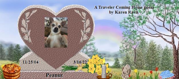 Peanut's Rainbow Bridge Pet Loss Memorial Residency Image