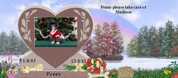 Penny's Rainbow Bridge Pet Loss Memorial Residency Image