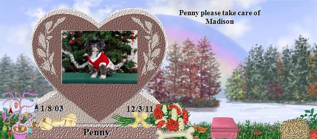 Penny's Rainbow Bridge Pet Loss Memorial Residency Image