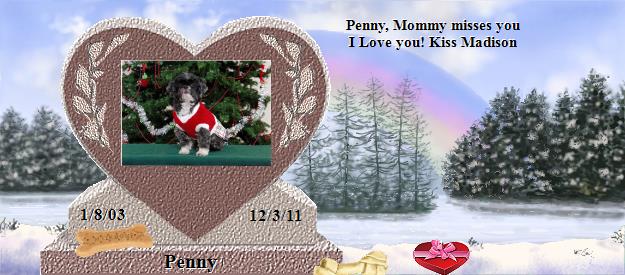 Penny's Rainbow Bridge Pet Loss Memorial Residency Image