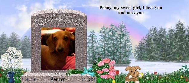 Penny's Rainbow Bridge Pet Loss Memorial Residency Image