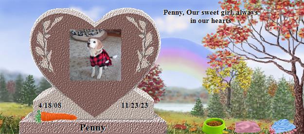 Penny's Rainbow Bridge Pet Loss Memorial Residency Image