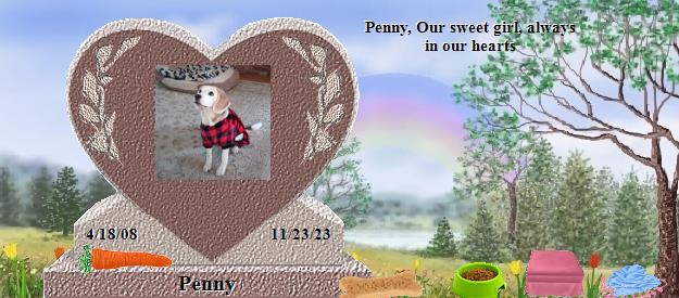 Penny's Rainbow Bridge Pet Loss Memorial Residency Image