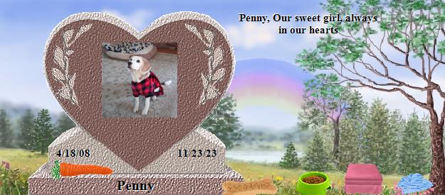 Penny's Rainbow Bridge Pet Loss Memorial Residency Image