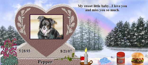 Pepper's Rainbow Bridge Pet Loss Memorial Residency Image