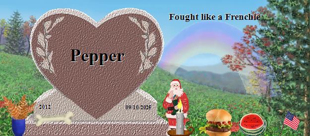Pepper's Rainbow Bridge Pet Loss Memorial Residency Image