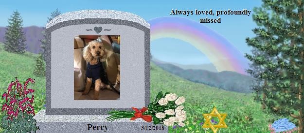 Percy's Rainbow Bridge Pet Loss Memorial Residency Image