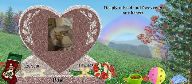 Poet's Rainbow Bridge Pet Loss Memorial Residency Image