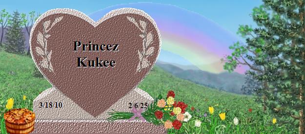 Princez Kukee's Rainbow Bridge Pet Loss Memorial Residency Image