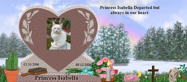 Princess Isabella's Rainbow Bridge Pet Loss Memorial Residency Image
