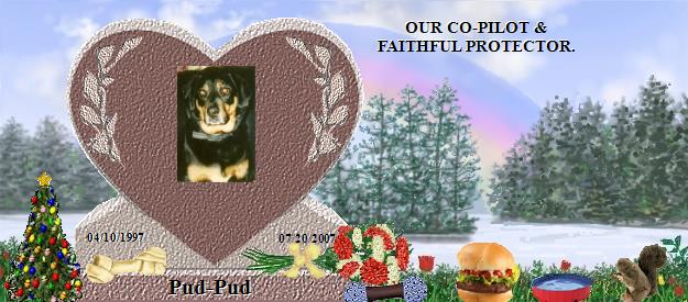 Pud-Pud's Rainbow Bridge Pet Loss Memorial Residency Image