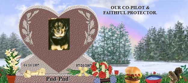 Pud-Pud's Rainbow Bridge Pet Loss Memorial Residency Image