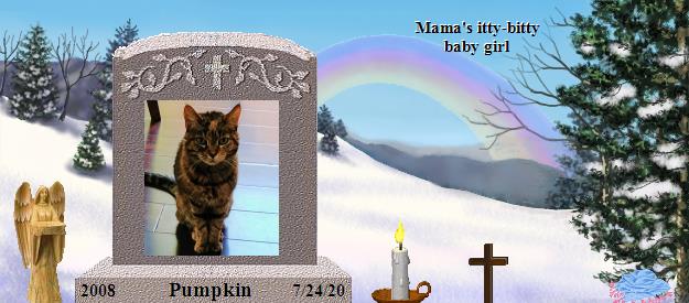 Pumpkin's Rainbow Bridge Pet Loss Memorial Residency Image