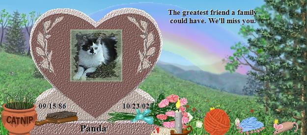 Panda's Rainbow Bridge Pet Loss Memorial Residency Image