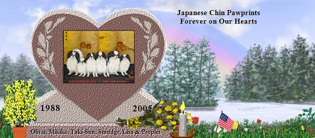 Olivia, Mikiko, Taki-Sun, Smudge, Lisa & Peoples's Rainbow Bridge Pet Loss Memorial Residency Image
