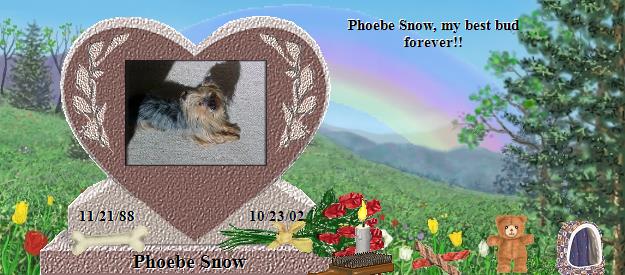 Phoebe Snow's Rainbow Bridge Pet Loss Memorial Residency Image