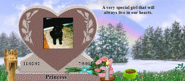 Princess's Rainbow Bridge Pet Loss Memorial Residency Image