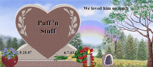 Puff 'n Stuff's Rainbow Bridge Pet Loss Memorial Residency Image