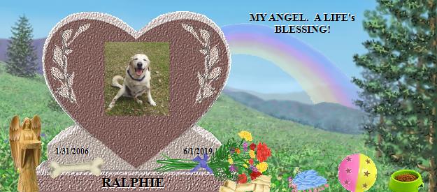 RALPHIE's Rainbow Bridge Pet Loss Memorial Residency Image