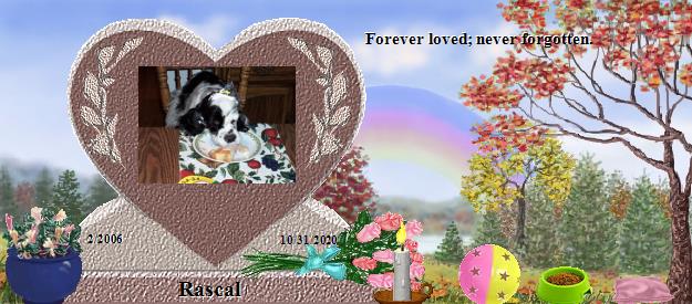 Rascal's Rainbow Bridge Pet Loss Memorial Residency Image