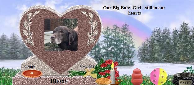 Rhoby's Rainbow Bridge Pet Loss Memorial Residency Image