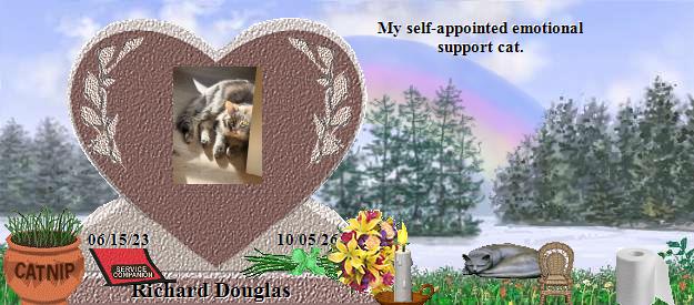 Richard Douglas's Rainbow Bridge Pet Loss Memorial Residency Image